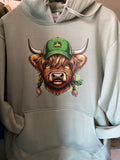 Highland Cow Female Adults Hoodie range