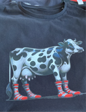 Diary Cow In Socks Adults & Kids T shirt , Sweatshirt