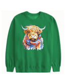 Autumn’s Highland Cow  Ladies Sweatshit