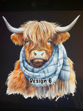 Autumn Highland Adults Cow Hoodies