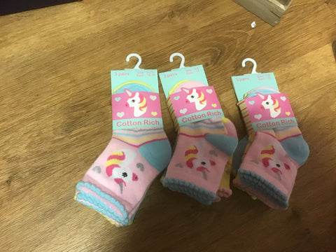 Unicorn infant girls socks